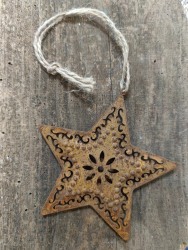 Weihnachtshänger Rost "Stern"